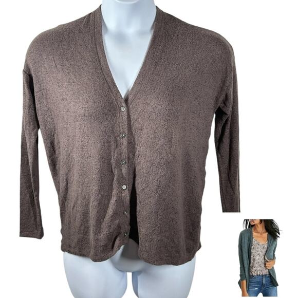 American Eagle Soft & Sexy Plush Cardigan Purple Marble Size XS Oversized - Picture 1 of 13